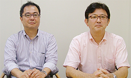 株式会社リンク・ソリューション代表取締役の鈴木康則氏とトータルコストダウンサービス推進部部長の吉原滋氏