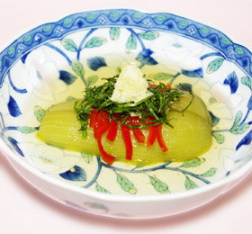 雑司ヶ谷なすの翡翠煮 雑司ヶ谷なすの翡翠煮