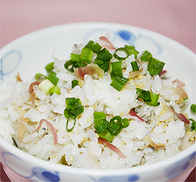 早稲田みょうがの混ぜご飯 早稲田みょうがの混ぜご飯