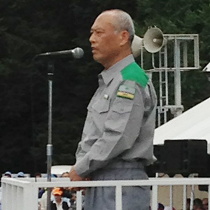 平成26年8月30日、和田堀公園で実施された総合防災訓練の様子