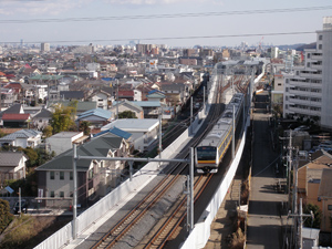 JR南武線連続立体交差事業（稲城長沼駅付近）