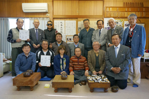 八丈島の囲碁クラブにて