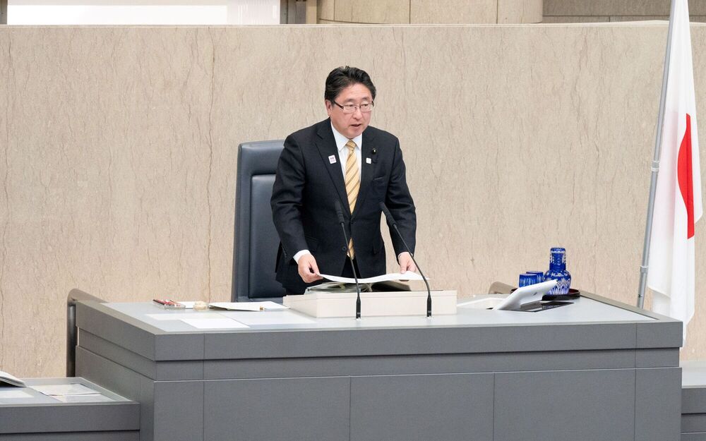 臨時会での議長就任挨拶