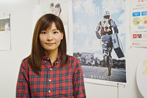 フィリピン台風災害に対し、日赤ERU第1班として現地に派遣された石橋奈緒子さん