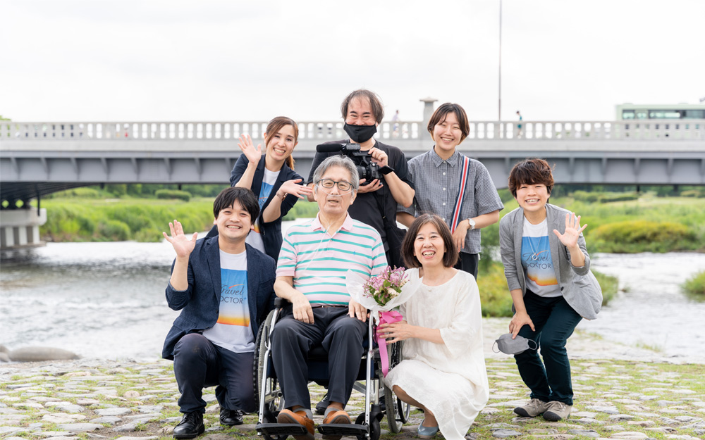 ご夫妻が初めて出会った思い出の地、“京都”を巡った末期の肺がんの男性）