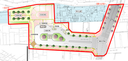 西小山駅駅前広場整備イメージ(案)