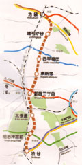 副都心線沿線図