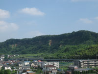 市役所から望む南山